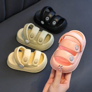 EVA children's sandals 2025 summer new fashion big children's beach shoes girls Korean soft bottom children's shoes tide