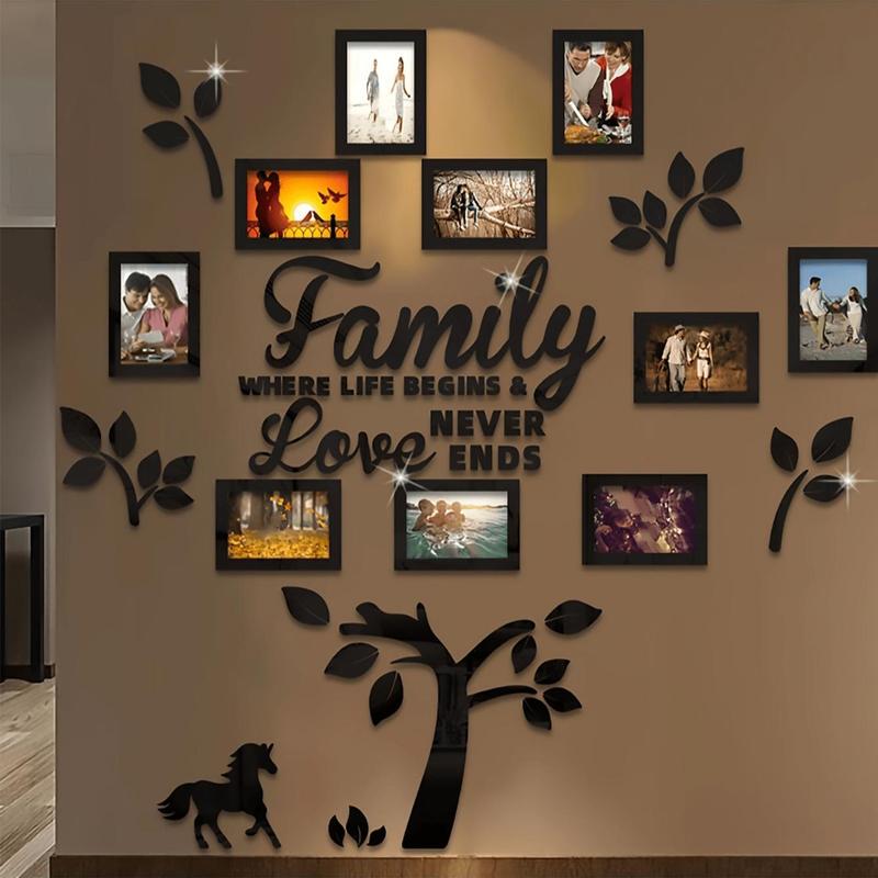 Dropshipping Acrylic Photo Wall Decoration DIY Collage Wall Stickers Home Office Wedding School Decoration