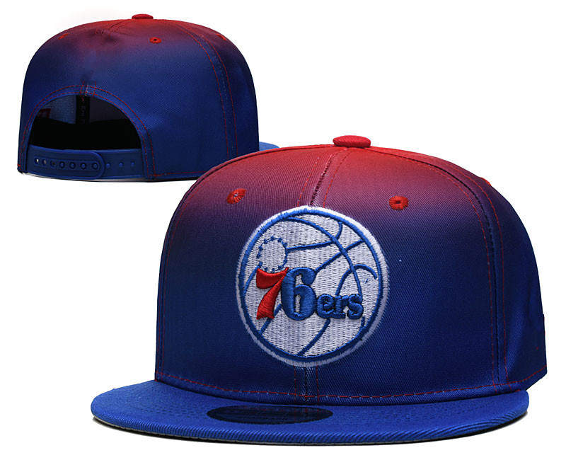 thumbnail image 1 of NBA nuevo sombrero baloncesto 76ers equipo visera sombrero pareja tomar un sombrero para el sol gorra bordada a, 1 of 2