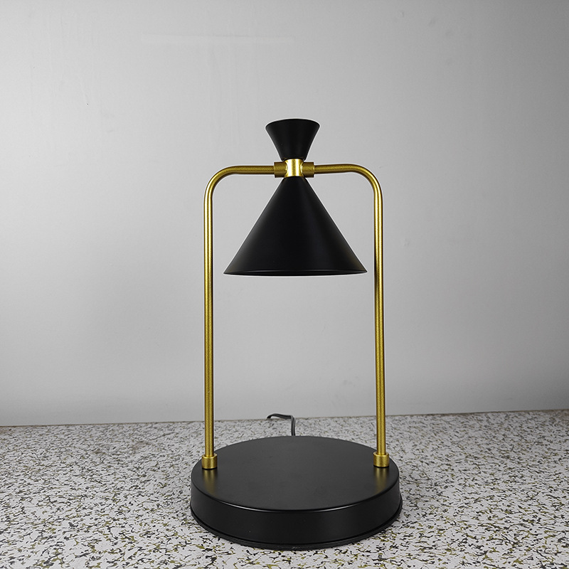 Lámpara de fusión de cera de aromaterapia retro americana transfronteriza creativa noche temporización atenuación vela libre de humo lámpara de mesa de atmósfera de expansión de fragancia