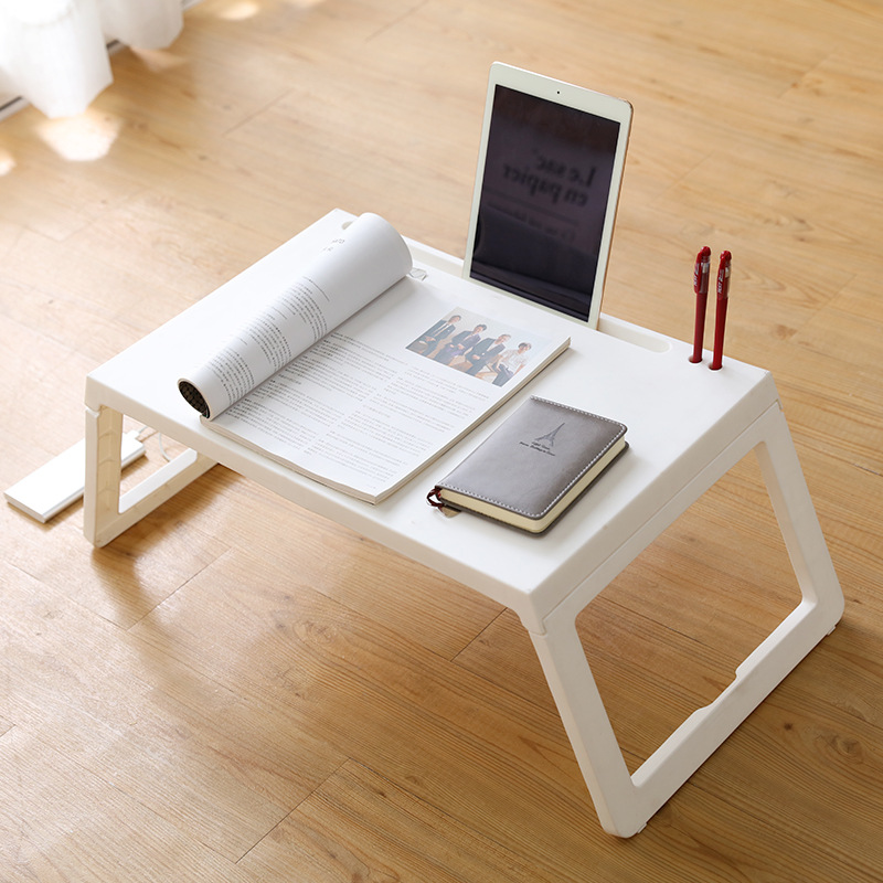 Foldable small square table lazy folding bed computer desk dormitory study table simple bedroom bay window desk wholesale