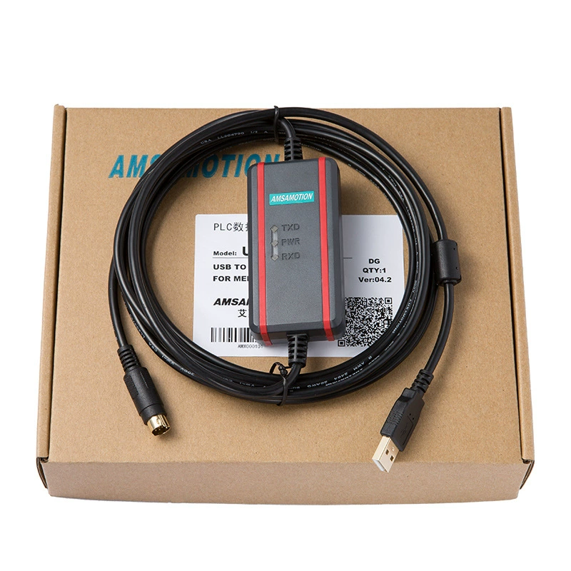 Amun USB-SC09-FX подходит для Mitsubishi FX1N/1S/2N/3U/3S загрузочная линия PLC программирование кабель