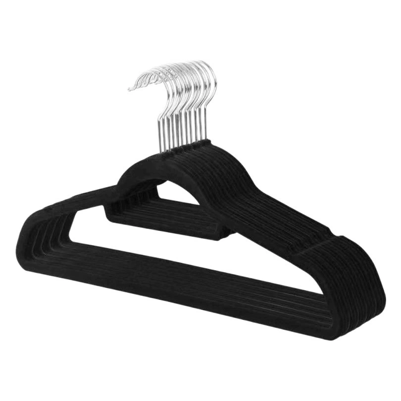 Вешалки с флокированным покрытием, 42 см, нескользящие, без следов, пластиковые, для общежития, для домашнего хранения