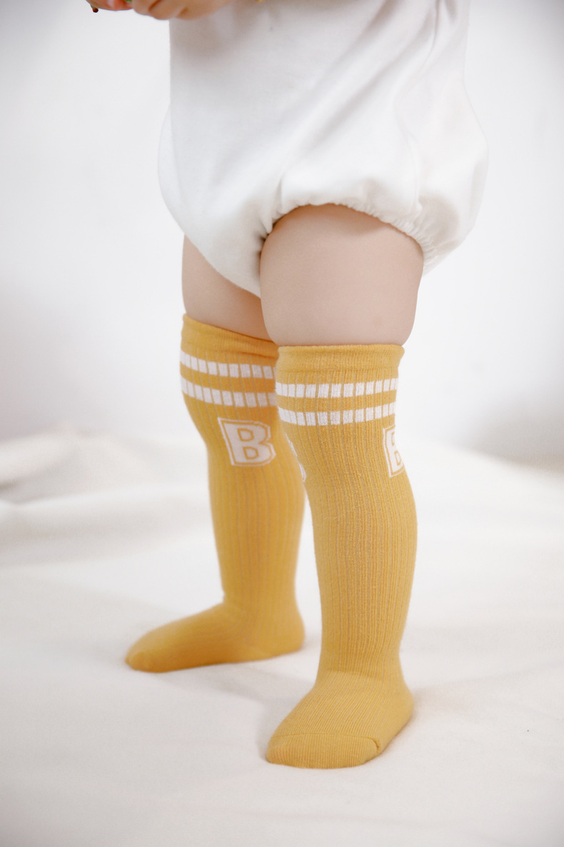 Children Unisex Fashion Stripe Cotton Over The Knee Socks 1 Set display picture 5