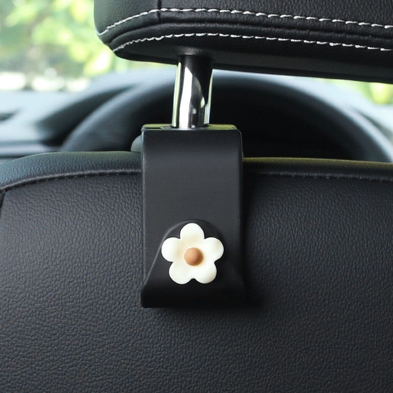 Gargancho de automóvil asiento interior de automóvil trasero multifuncional objeto invisible pequeño gancho de dibujos animados almacenamiento de automóviles artículos de decoración interior