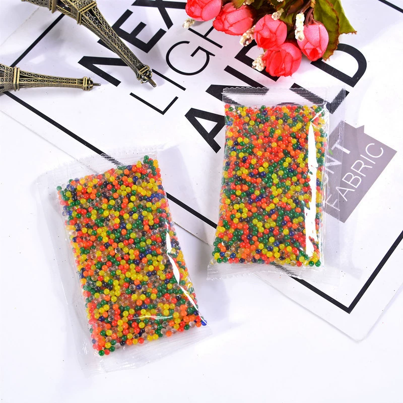 Производитель поставляет 10 мешков с цветными пузырьками, впитывающие бусинки, хрустальные бусинки, расширительные шарики, морские детские игрушки, поглощающие воду