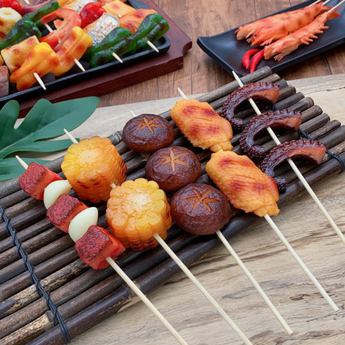 Simulated barbecue meatballs food model model room outdoor supplies display props children's play house toys