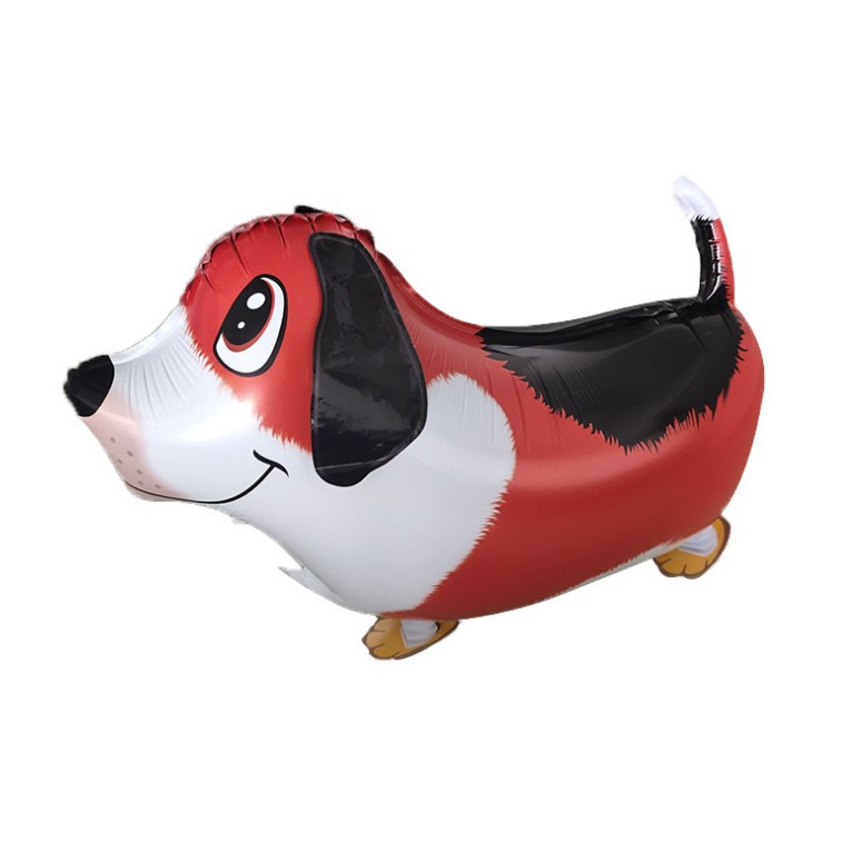 Transfronterizo mascotas caminando globo fiesta de cumpleaños arreglo de película de aluminio globo caminando globo de papel de aluminio