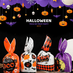 スポット卸売りかわいいアニメカボチャ幽霊屋ハロウィーンウサギ耳袋クリスマスウサギ耳袋