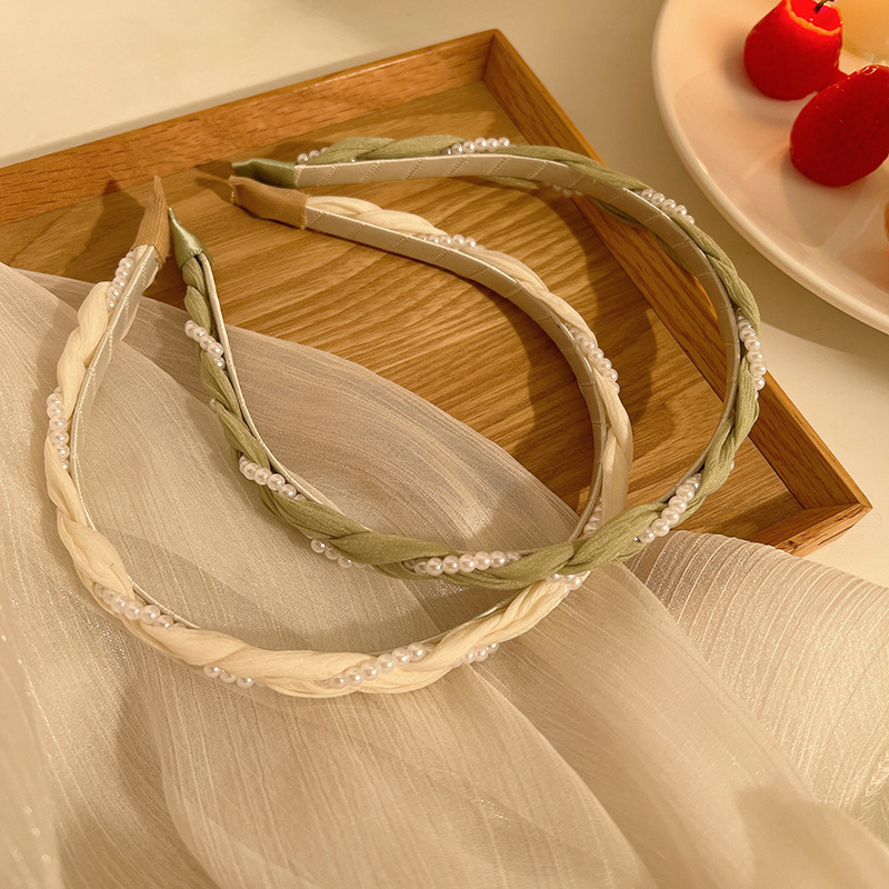 Perlen Twist Haarreif Für Mädchen Süßes Sommer Haar-accessoire_voghion.com