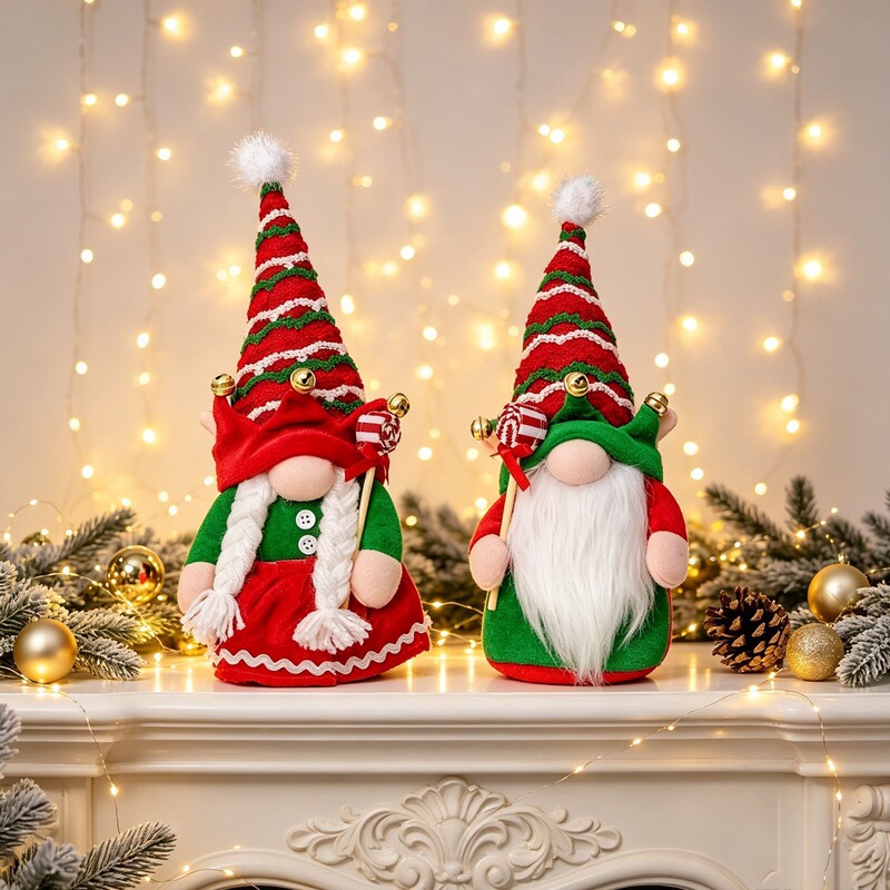 Cross-border new product: Bell Elf figurine, Santa Claus doll, faceless doll ornament, Christmas decorations