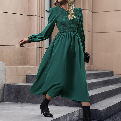 [Baifenzhi Clothes] Popular European and American women's dresses in autumn and winter