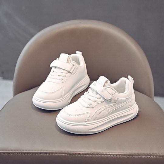 New Children's sneaker Non-slip Casual All-match Flat Trendy Shoes Little Boy Leather Shoes Four Seasons Girls' Shoes