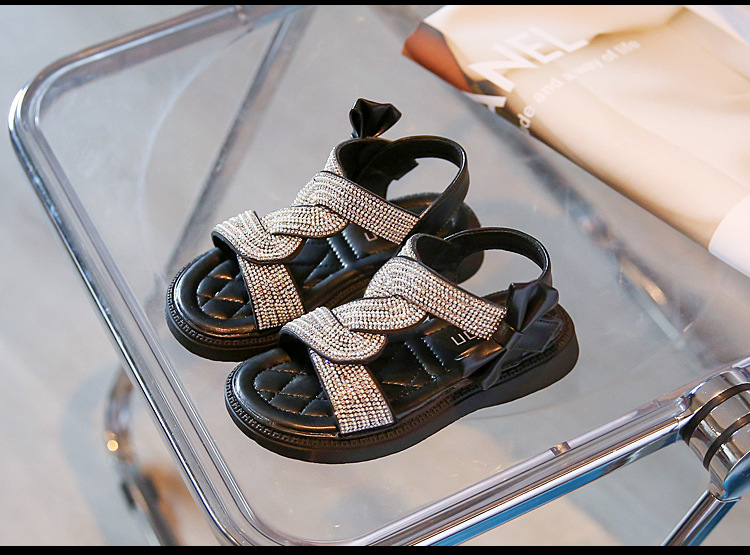 Neue Sommersandalen für Mädchen 2024: Big Boy Pearl Water Diamond Damen-Römerschuhe, modische Prinzessinnen-Sandalen_voghion.com