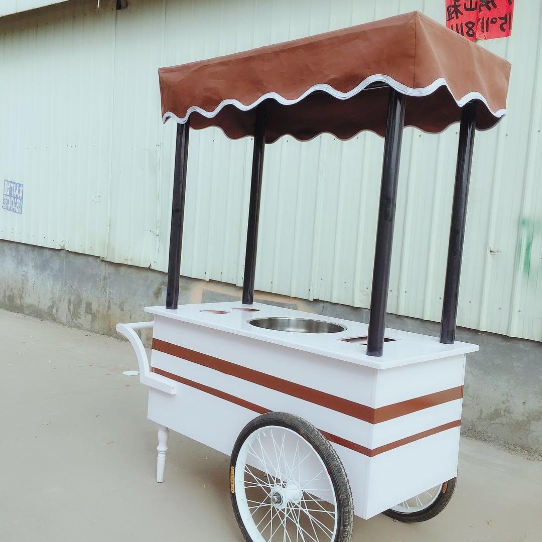 美博会化妆品专卖店门口陈列促销展示车手推车 移动售货车定做