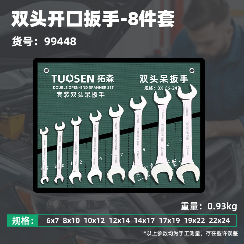 8개 세트[양두 오픈 엔드 렌치 세트]