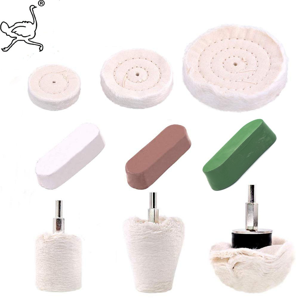 布轮9件套 抛光布轮抛光蜡金属打磨抛光组合
