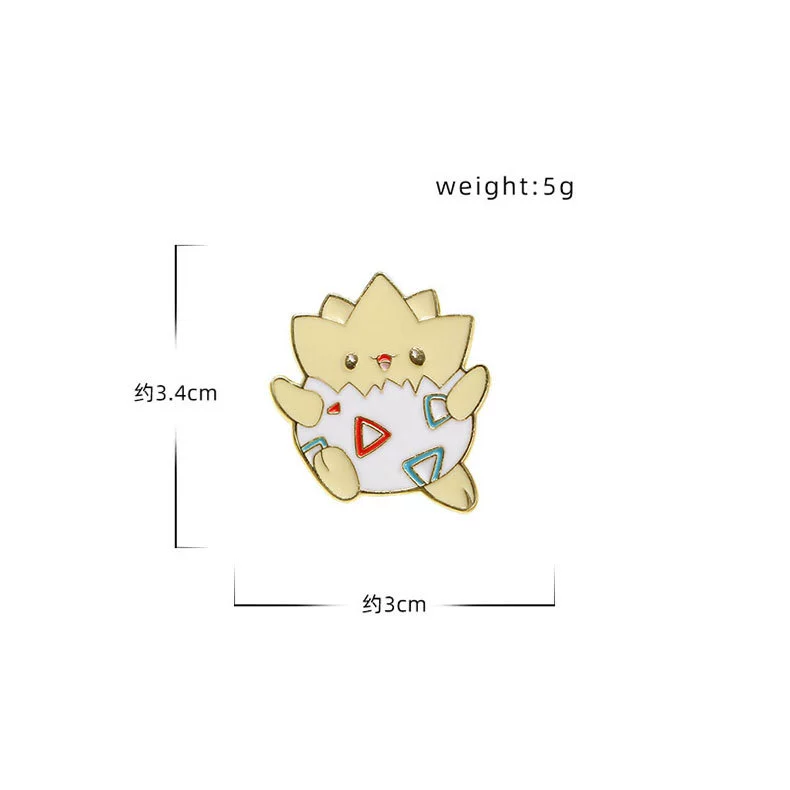 Pokbiber Bellast Pokémon Surrounding brooch pet small elves cute cartoon character thorn pins badge