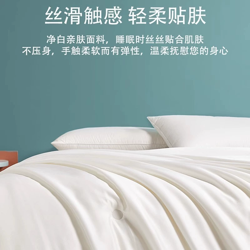 Bed linen set 100% mulberry silk quilt summer cool air conditioning spring and autumn thick quilt two-in-one for double/queen size