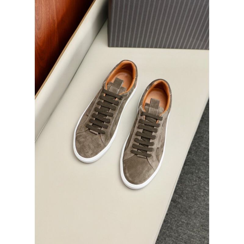 Guid Special Offer Men's Shoes Sneakers sneaker Full Leather Men's Shoes Lace-Up Men's Frosted Cowhide Fashionable Low-Top Casual Shoes