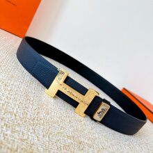 不锈钢H扣休闲皮带扣头奢侈品平滑工字扣男士时尚百搭腰带潮