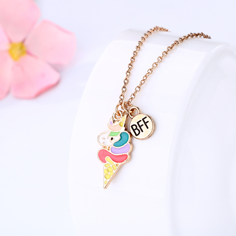 Cartoon Style Animal Letter Alloy Patchwork Enamel Womenu0027S Necklace