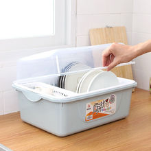 放碗的置物架装碗筷收纳箱沥水带盖家用小收纳盒碗碟收纳架置碗架