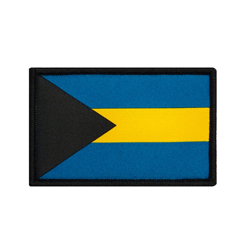 Bandera tejida Velcro sello bandera parche ropa mochila accesorios pegatinas de tela en stock suministro