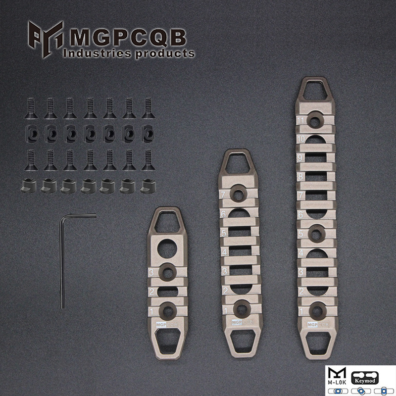 MGPCQB metal 3 / 7 / 11 ranura barra de guía Keymod MLOK Picatinny Rail modelo de juguete