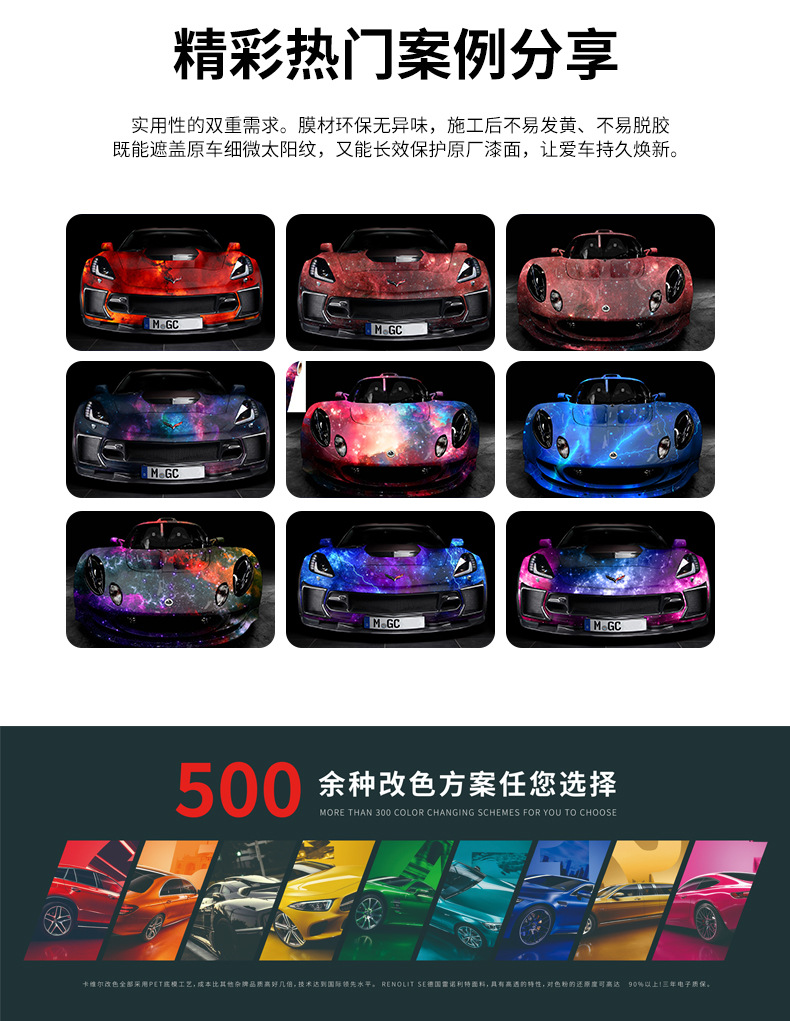 Car Black and White Camouflage Film Pvc Car Body Decorative Stickers Wear-Resistant Car Body Protective Film Small Batch Cross-Border Supply