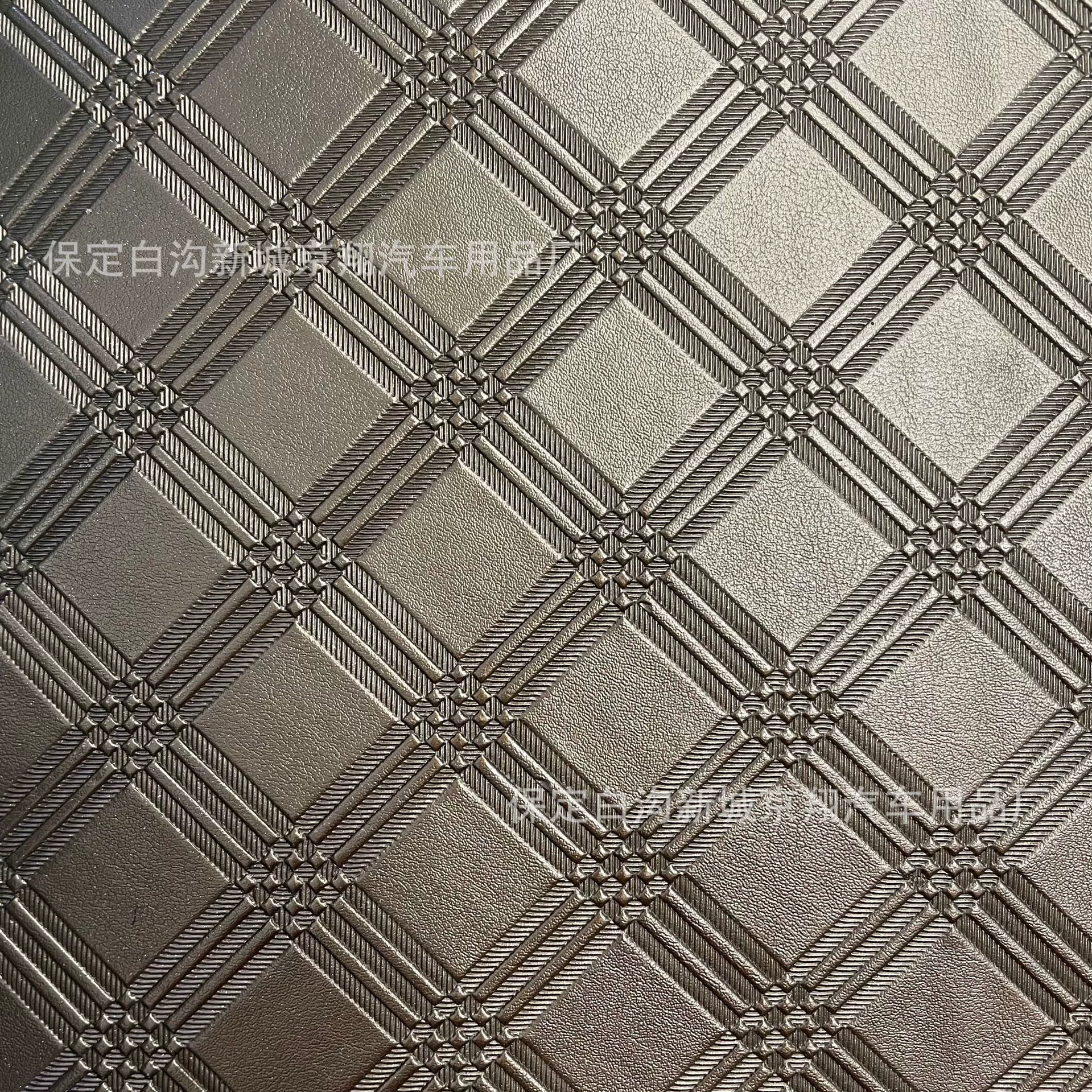 Тисненный клетчатый кожаный коврик для ног автомобиля рулон xpe источник силы