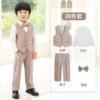 Vest, set, shirt, trousers, bow tie, 4 pieces