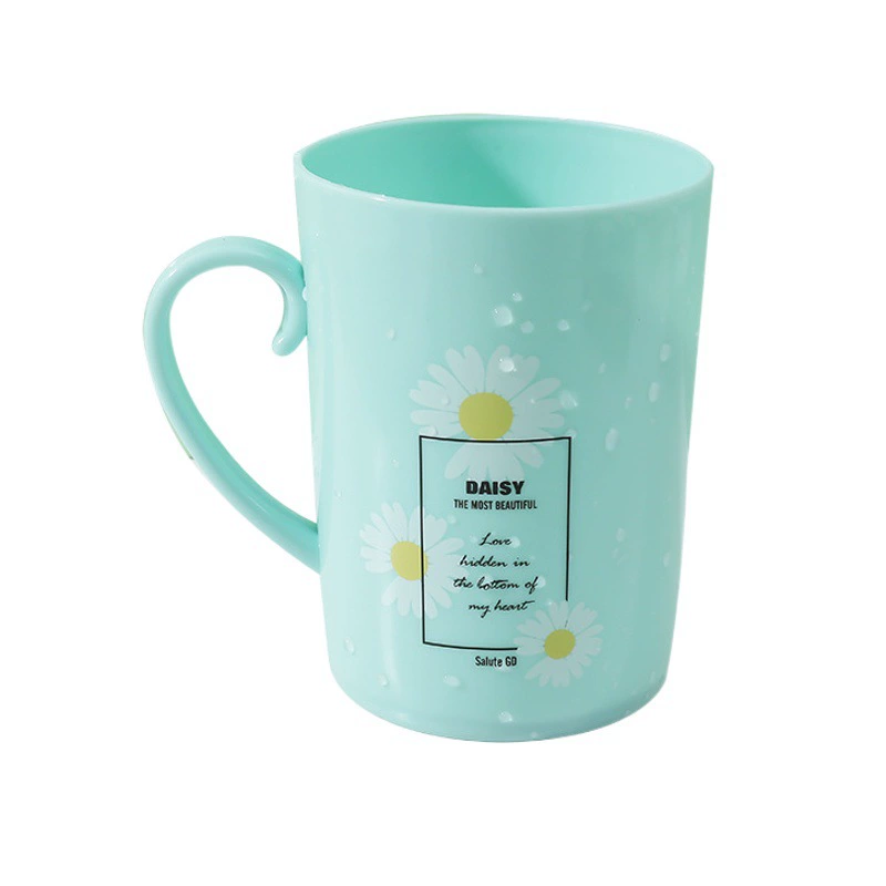 Пластиковая чашка для чистки зубов простая печать обычная чашка для чистки рта чашка пара чашка для зубной щетки мыть чашку оптом