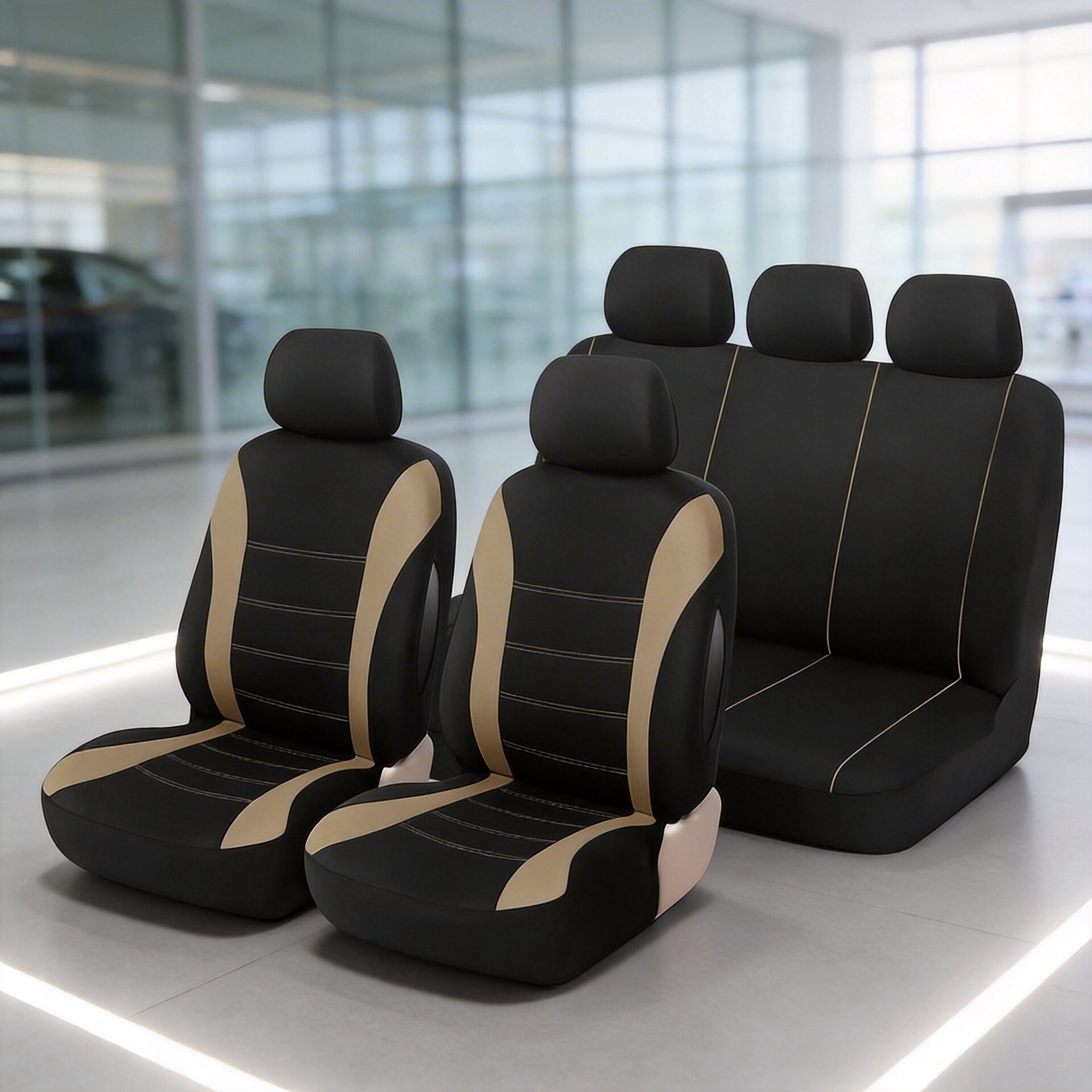Cross-Border Best-Selling Mexican Temu Double-Stitched Style Car Seat Covers, Universal for All Seasons, Car Seat Covers and Cushions