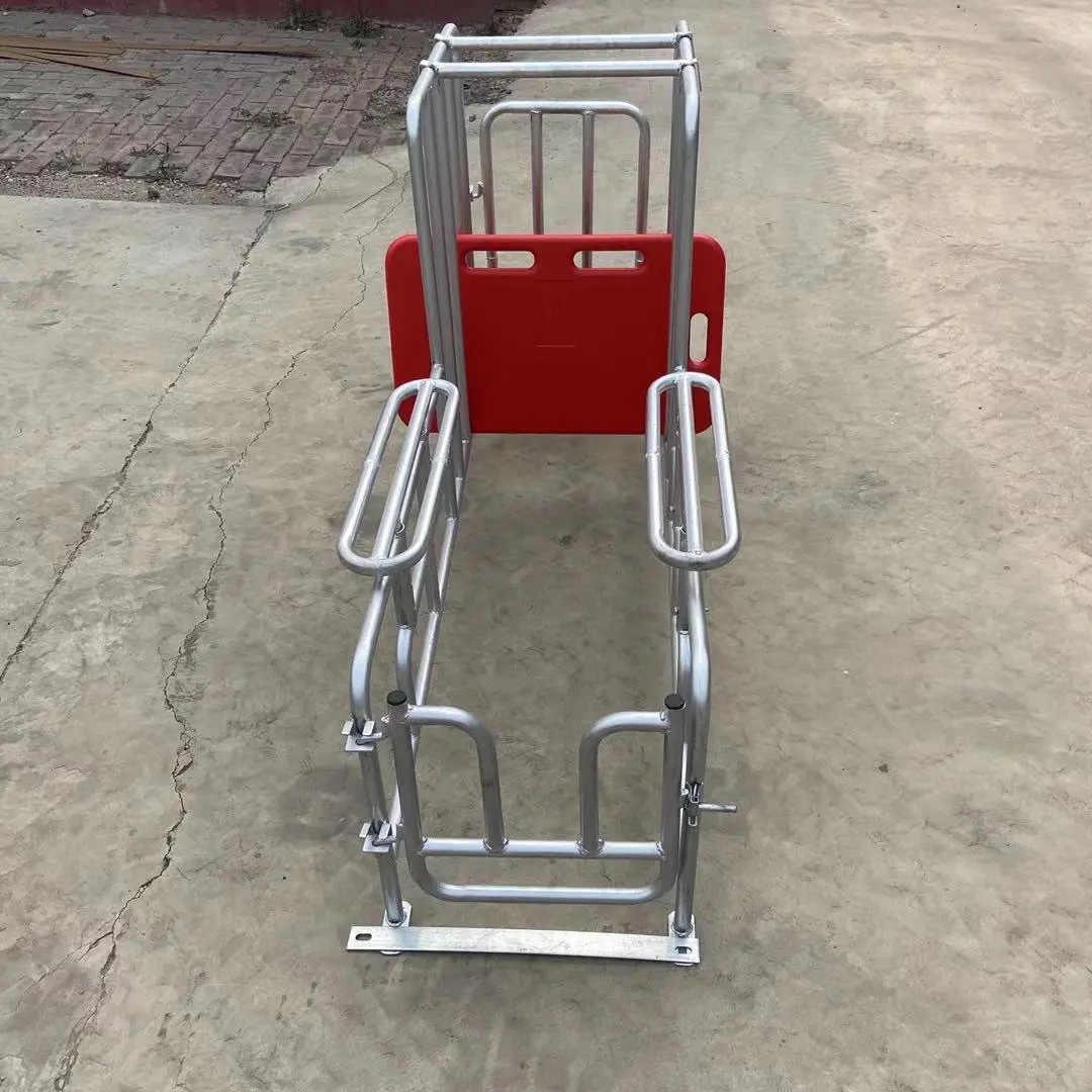 Rack de semilla de cerdas elevación rack de semilla de cerdo pie bajo rack de semilla de suelo galvanizado en caliente soporte de recolección de semilla