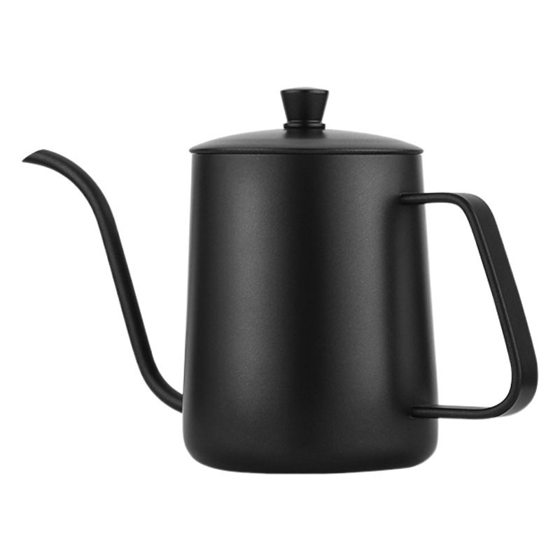 Cafetera de Acero Inoxidable 304 Popular Transfronteriza, Cafetera con Boquilla Estrecha, Cafetera con Boquilla Puntiaguda, Cafetera Manual de Boquilla Larga para el Hogar, Personalizable