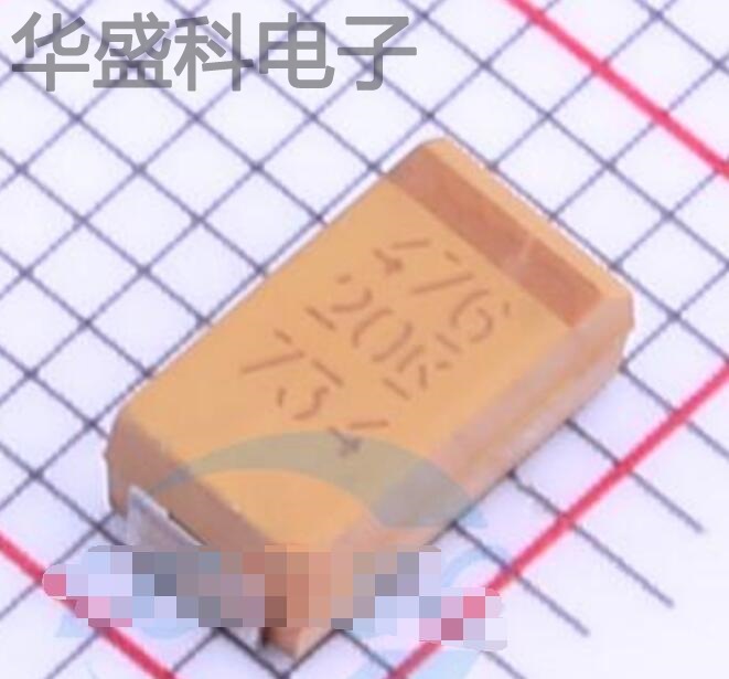 T491C476K020AT 描述 47uF(476) ±10% 20V 钽电容器