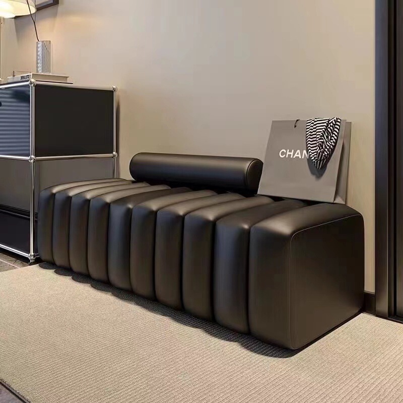 New Style Shoe-Changing Bench for Entryway, Small Apartment Living Room, Designer Long Sofa Bench, Creative and Unique Long Bench