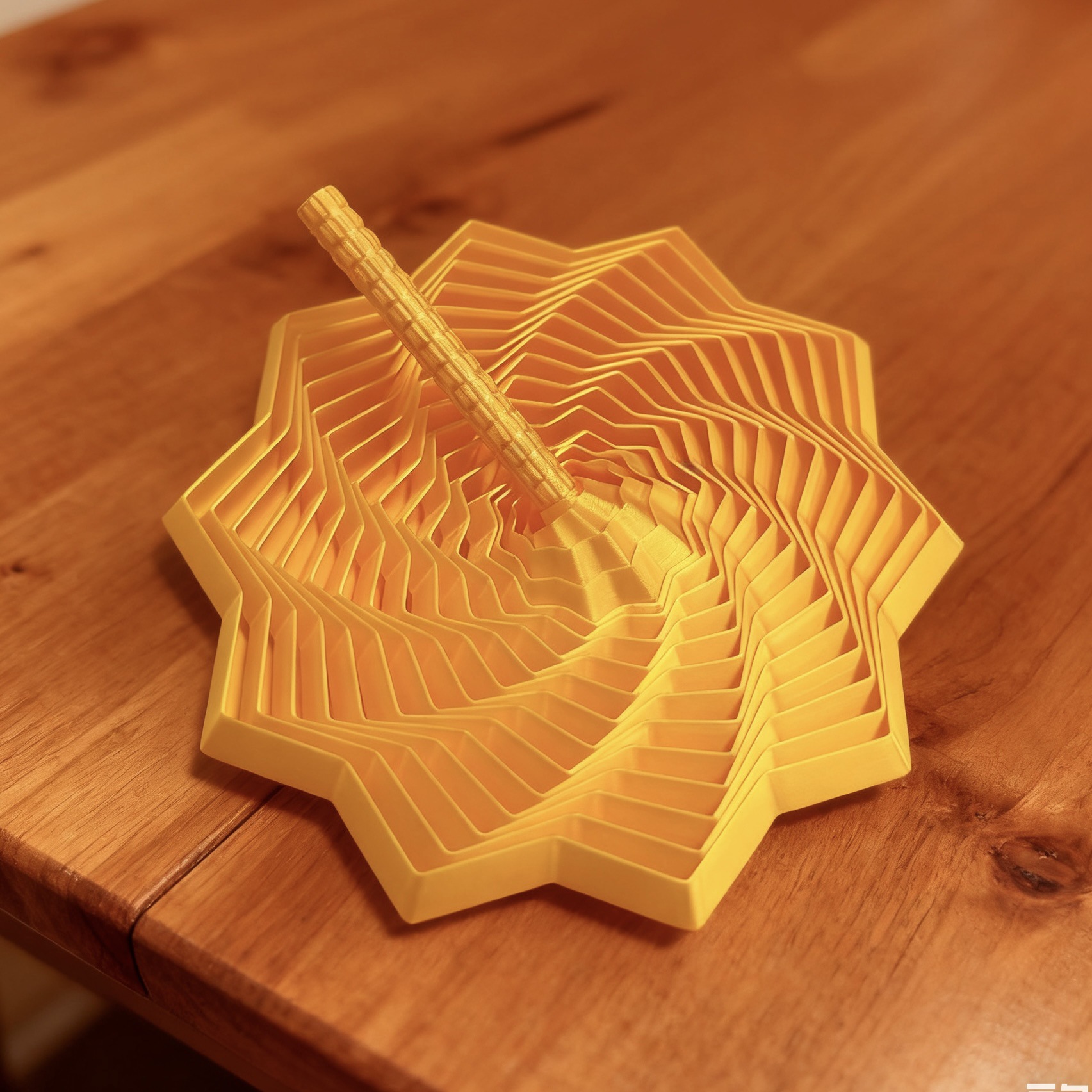 Impresión 3D octogonal torre de rábanos descompresión espiral estereoscópica descompresión juguete estrella con mango pequeño adornos de escritorio image 11