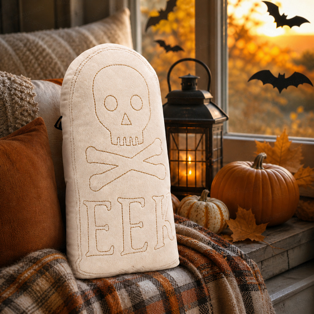 Nuevos productos transfronterizos de Halloween calavera lápida almohada fiesta atmósfera decoración almohada almohada almohada almohada