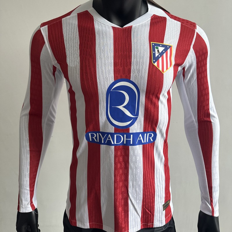 Uniforme de Fútbol Versión Jugador 2526 Nuevo Uniforme de Entrenamiento de Manga Larga Barcelona París Inter de Milán Arsenal Real Madrid Camiseta de Fútbol