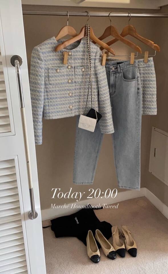 Áo khoác cardigan nữ dệt kim dáng ngắn cổ tròn cài khuy ngọc trai tay dài — Màu hồng (bán trực tiếp tại nhà máy) chi tiết 9