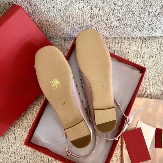 [migua] bow rivet ankle strap satin ballet shoes flat shallow French Mary Jane shoes