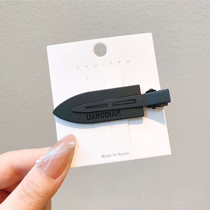 Pinza para el cabello de dopamina sin costuras de color caramelo clip lateral femenino flequillo clip para el cabello roto tocado clip de pico de pato y2k horquilla de una palabra