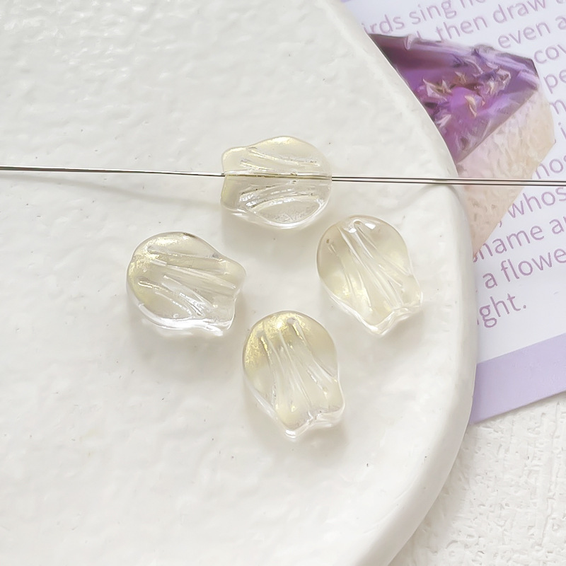 21g Weight Beads Jewelry Making Type 10 * 8mm, 11 * 16mm Jewelry Making Size DIY Jewelry Accessories Classification 10 Pieces Quantity glass Material Leaf, Flower Pattern Simple Style Style 10 Pieces 10 * 8mm 11 * 16mm Glass Leaf Flower DIY Jewelry Accessories Beads 10