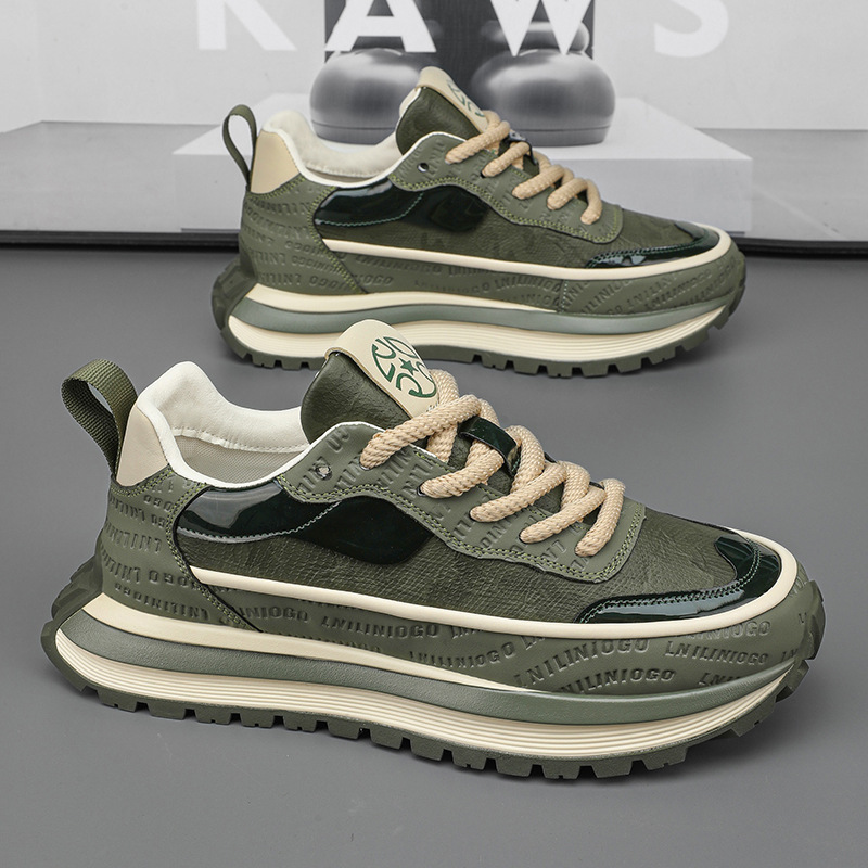 Douyin Kuaishou Live Spring Zapatos para hombre, deportes transpirables, zapatos casuales para papá, zapatos coreanos de tendencia para hombres, zapatos Forrest Gump