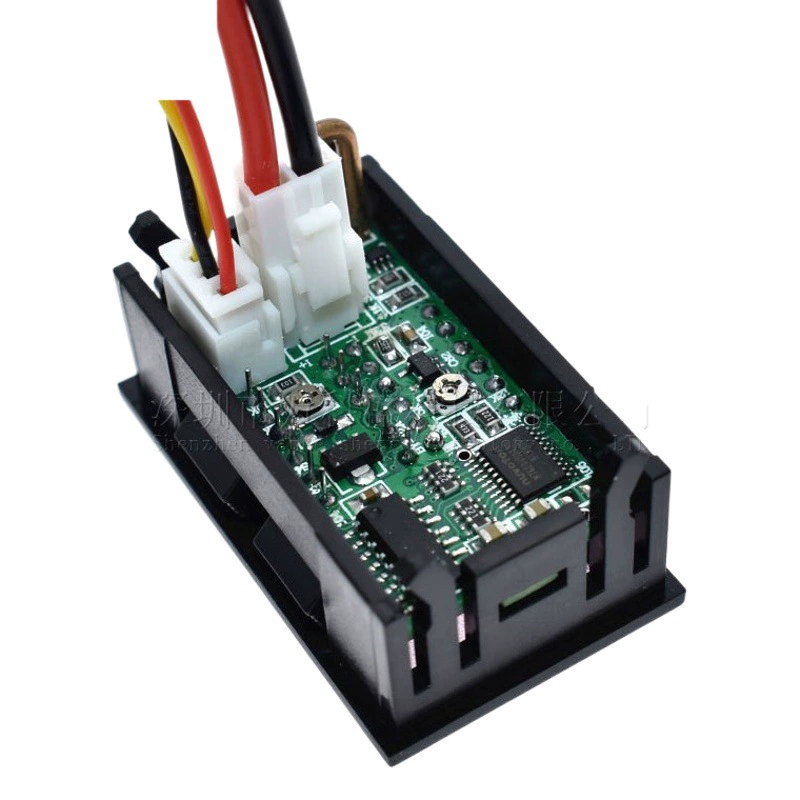 DC 4-битный двойной дисплей светодиодный цифровой амперметр напряжения двойная головка дисплея DC0-200V