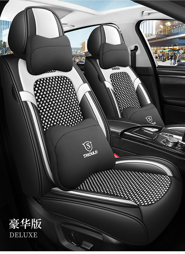 23 new all-inclusive Napa leather Four Seasons universal car seat cushion entity foreign trade export Amazon one-piece delivery