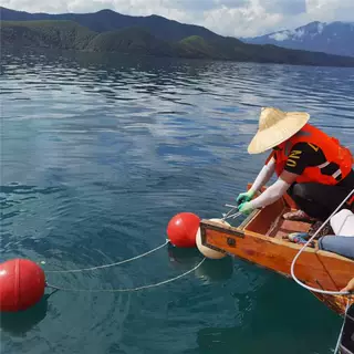 塑料通航禁航分道航线浮球 水位测量可连接一体式海上浮球 300mm