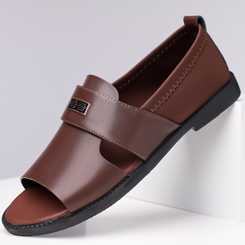 Cross-Border Large Size New Style Roman Casual Sandals, Soft Leather Non-Slip Men's Summer Breathable Outdoor Sandals and Beach Shoes Cross-Border Large Size New Style Roman Casual Sandals, Soft Leather Non-Slip Men's Summer Breathable Outdoor Sandals and Beach Shoes